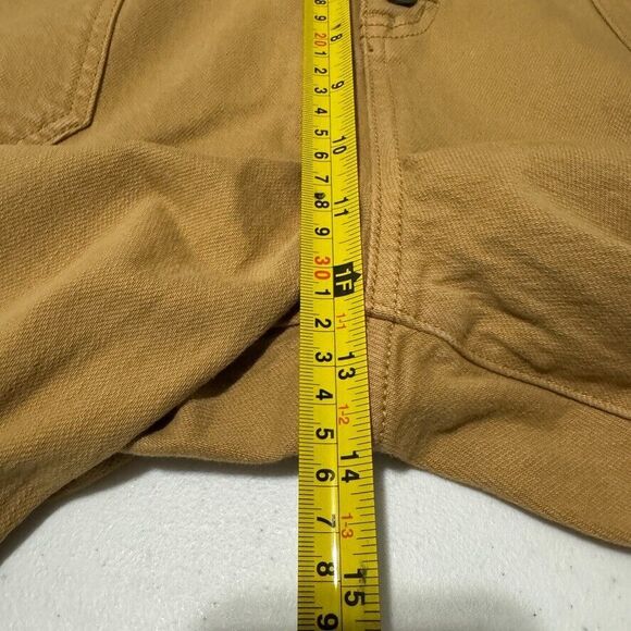 Torrid Feel The Fit 20R Tan Brown Stretch Denim Button Fly Cropped Raw Hem Pants - Picture 9 of 16